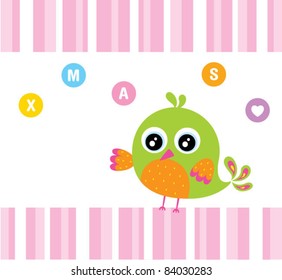 merry xmas bird