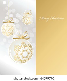 merry x-mas card gold