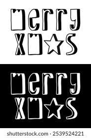 Feliz Natal vetor tipografia 
