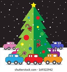 Merry x'mas illustration
