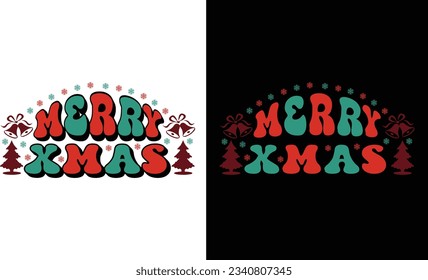 Merry Xmas SVG Free Vector Design