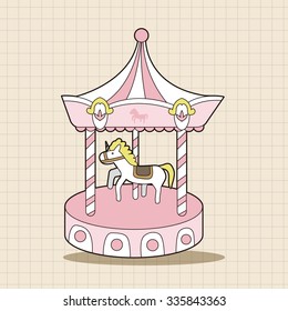 merry-go-round theme elements