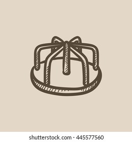 Merry-go-round vector sketch icon isolated on background. Hand drawn Merry-go-round icon. Merry-go-round sketch icon for infographic, website or app.