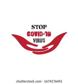 MERS Corona Virus Biohazard safety prohibition icon shape. biological hazard risk logo symbol. Contamination epidemic virus danger sig. vector illustration image. STOP COVID19