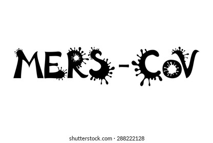 Mers Corona Virus, MERS-COV. Vector Illustration
