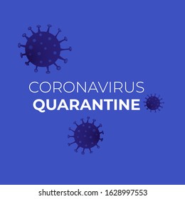 MERS-Cov (Middle East Respiratory Coronavirus Syndrome), New Coronavirus (2019-nKoV). Design concept for protection against a viral pandemic. Lettering Coronavirus quarantined EPS 10