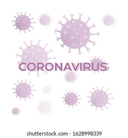 MERS-Cov (Middle East Respiratory Coronavirus Syndrome), New Coronavirus (2019-nKoV). Design concept for protection against a viral pandemic. Lettering  EPS 10