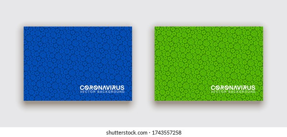 MERS-Cov (middle East respiratory syndrome coronavirus). background with bacteria and the inscription coronavirus. 2019-nCoV concept. 3D COVID-2019 elements. Vector illustration