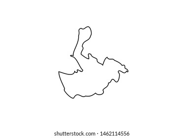 Merseyside County outline map England region United Kingdom state country