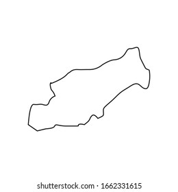 Mersin region map, country of Turkey