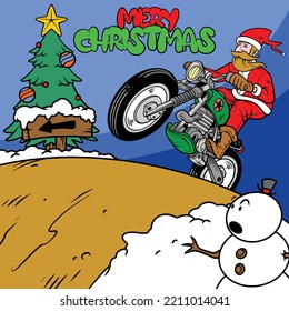 mery christmas sticker design for commercial use