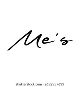 Texto de los hombres para la impresión de la camiseta y el otro uso en el fondo blanco.