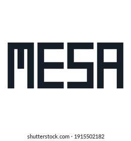 Mesa Arizona lettering Modern logo icon sign