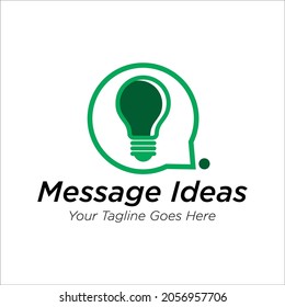 mesage ideas logo,light bulb logo template, light bulb slogan, light bulb icon vector