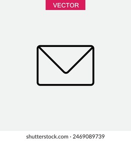 mesage line icon, simple flat trendy style illustration on white background..eps