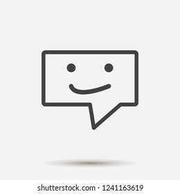 Mesage vector icon. Sms icon. Layers grouped for easy editing illustration. For your design.