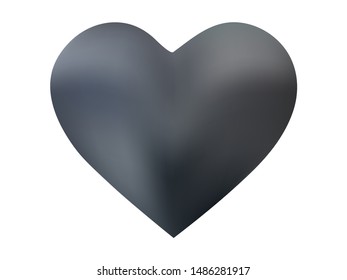 Mesh background in the form of a heart. Soft color concept. Surreal style of 90th, 80th. Silver celebration template for your cards, invitation, brochure and calendar.