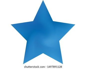 Mesh background in the form of pentagram. Trendy soft color effect. Popular style of 90th, 80th. Blue celebration template for your cards, invitation, brochure and calendar.