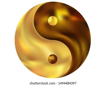 Mesh background in the form of yin yang. Trendy soft color element. Cool original liquid theme. Yellow celebration template for your cards, invitation, brochure and calendar.
