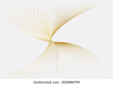 Mesh background and golden net on white background.