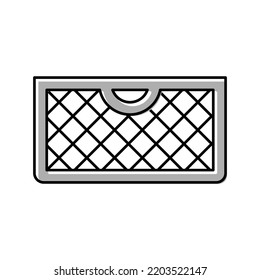 mesh basket color icon vector. mesh basket sign. isolated symbol illustration