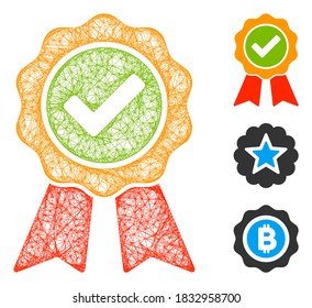 Malla la mejor ilustración vectorial de icono web poligonal. El modelo de canal se crea a partir del mejor icono plano. Las formas triangulares de red abstraen el mejor modelo plano.