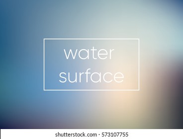Mesh Blue water surface. Smooth abstract colorful backgrounds set - eps10