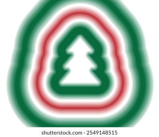 Malla borrosa gradiente árbol de Navidad. Invitación de Festiva Party con árboles de Navidad.