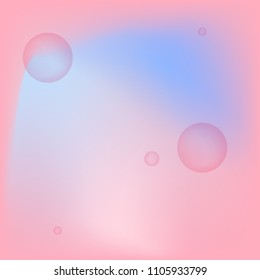 Mesh. Blurred multicolor backdrop. Bubbles. Vector illustration