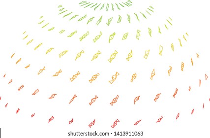 Mesh candy abstract semi-sphere polygonal icon vector illustration. Model is based on candy abstract semi-sphere flat icon. Triangle mesh forms abstract candy abstract semi-sphere flat model.