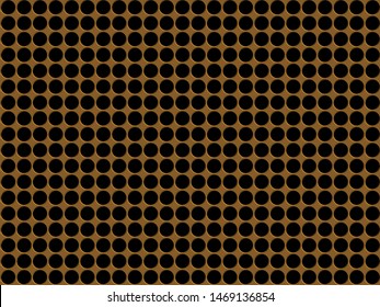 Mesh circle background pattern golden