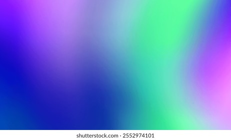 Mesh colorful blurred abstract background, magic texture, aurora light hologram vector. space