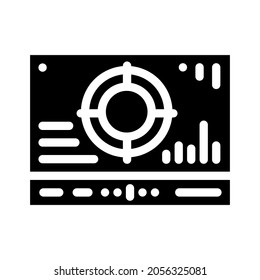 mesh with different data glyph icon vector. mesh with different data sign. isolated contour symbol black illustration