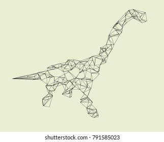 Mesh dinosaur shape