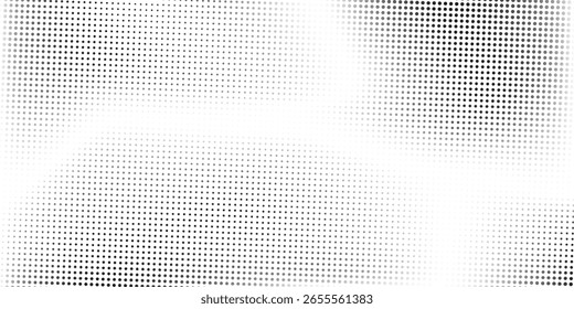 Mesh dotted halftone gradient texture. Vanishing polka dot abstract art