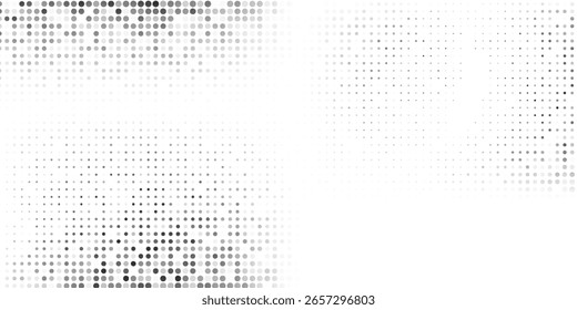 Textura de gradiente de meio-tom pontilhado em malha. Ponto de polca de fuga simples