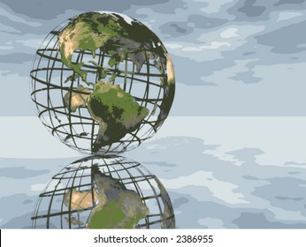 Mesh Earth Vector