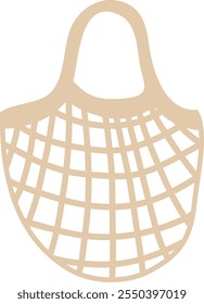 Mesh Eco Bag Vector Illustration
