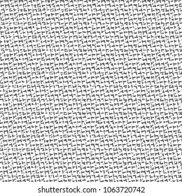 A mesh fabric represented graphically in half tone. Rough abstract knit background. Vector illustration.