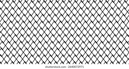 Mesh fence background.Grid iron grates, Grid pattern, steel wire mesh fence wall background, Chain Link Fence with White Background. vector