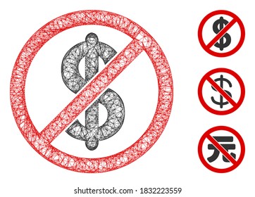 Mesh freemium polygonal web 2d vector illustration. Abstraction is based on freemium flat icon. Triangle mesh forms abstract freemium flat carcass.