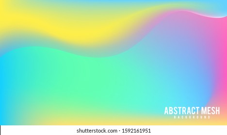 Mesh gradient abstract background vector