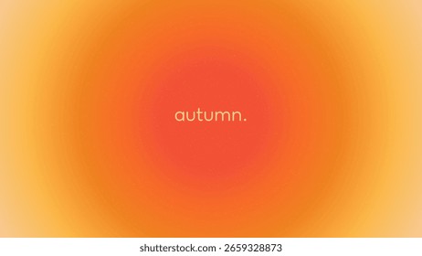 Fundo de outono gradiente de malha para design. Gradiente suave laranja-amarelo com um efeito de aura. Papel de parede de outono abstrato