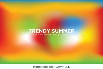 Mesh Gradient Background for Summer