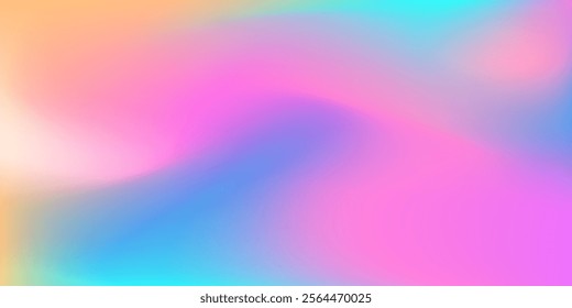 Mesh gradient background, wallpaper. Modern abstract art design with soft waves. Bright colorful design. Cute backdrop, pattern. Neon bright gradient.