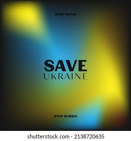 Mesh gradient colors background. Ukraine flag color background. Modern vector template for brochure, flyer, cover, catalog, poster. Stand with Ukraine.