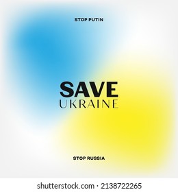 Mesh gradient colors background. Ukraine flag color background. Modern vector template for brochure, flyer, cover, catalog, poster. Stand with Ukraine.