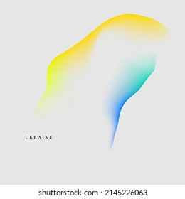 Mesh gradient colors background. Ukraine flag color background. Modern vector template for brochure, flyer, cover, catalog, poster. Stand with Ukraine.