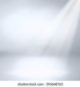  Mesh Gradient - empty lit room    - vector illustration