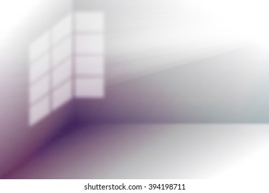 Mesh Gradient - empty lit room    - vector illustration